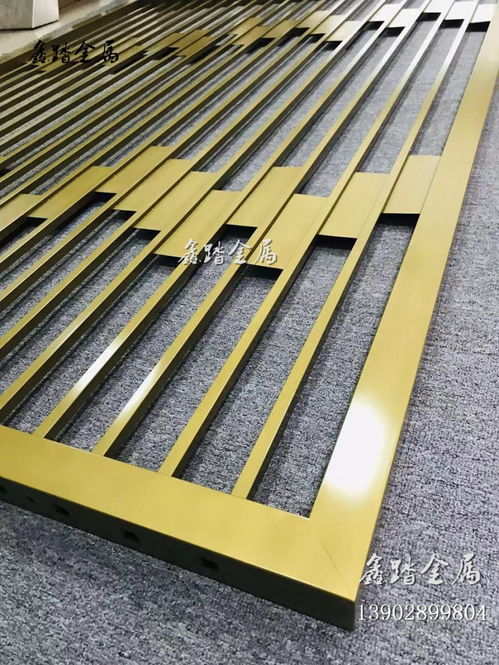 定做不銹鋼簡約時尚鏤空屏風(fēng)隔斷 304山形屏風(fēng) 售樓部背墻景墻